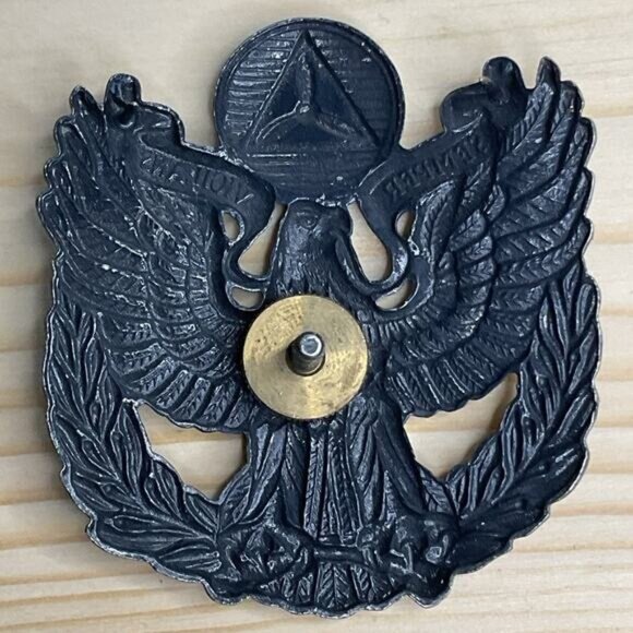 Civil Air Patrol Eagle Insignia Badge Pin Metal Military Collectible Vintage - Picture 4 of 5